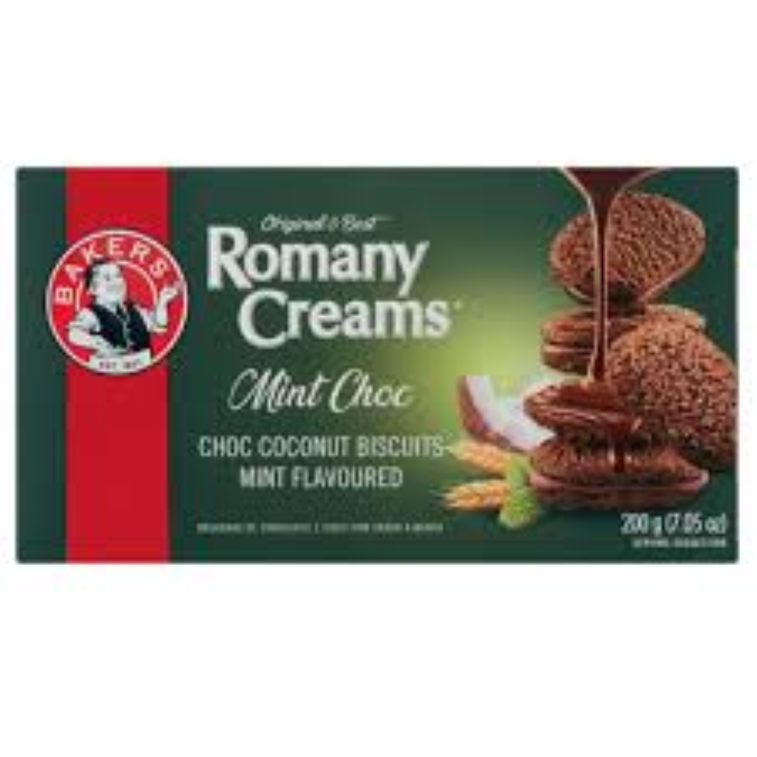BAKERS ROMANY MINTS CHOCOLATE 200G